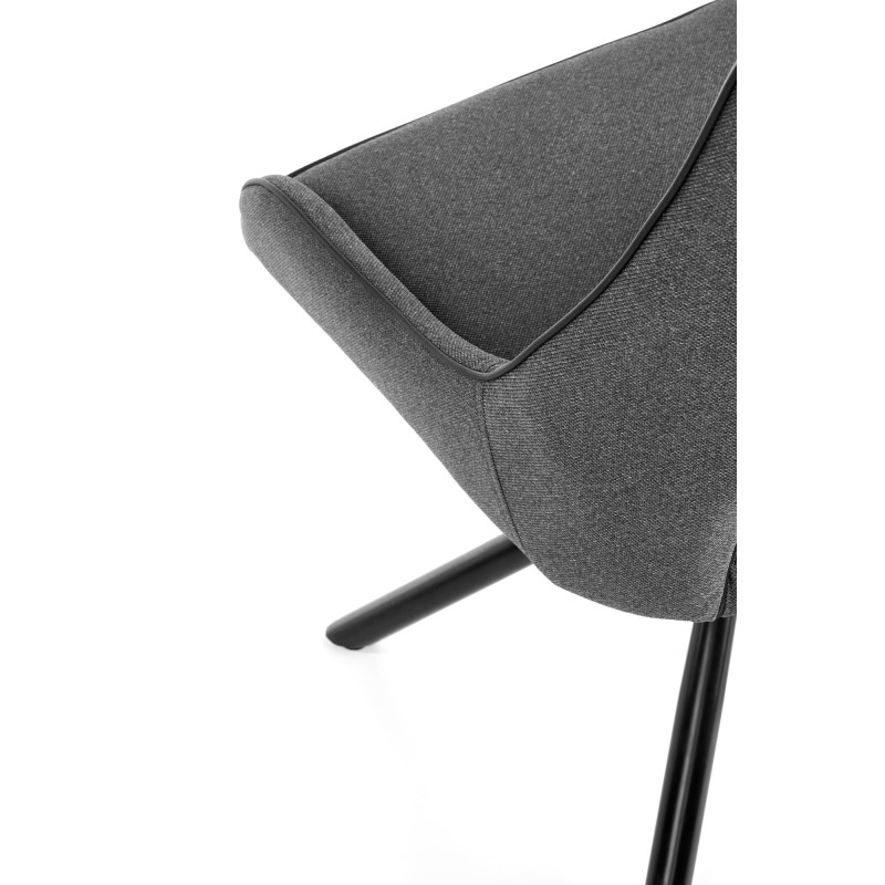 K409 Καρέκλα γκρι 49x52x84 με ύψος καθίσματος 46 cm