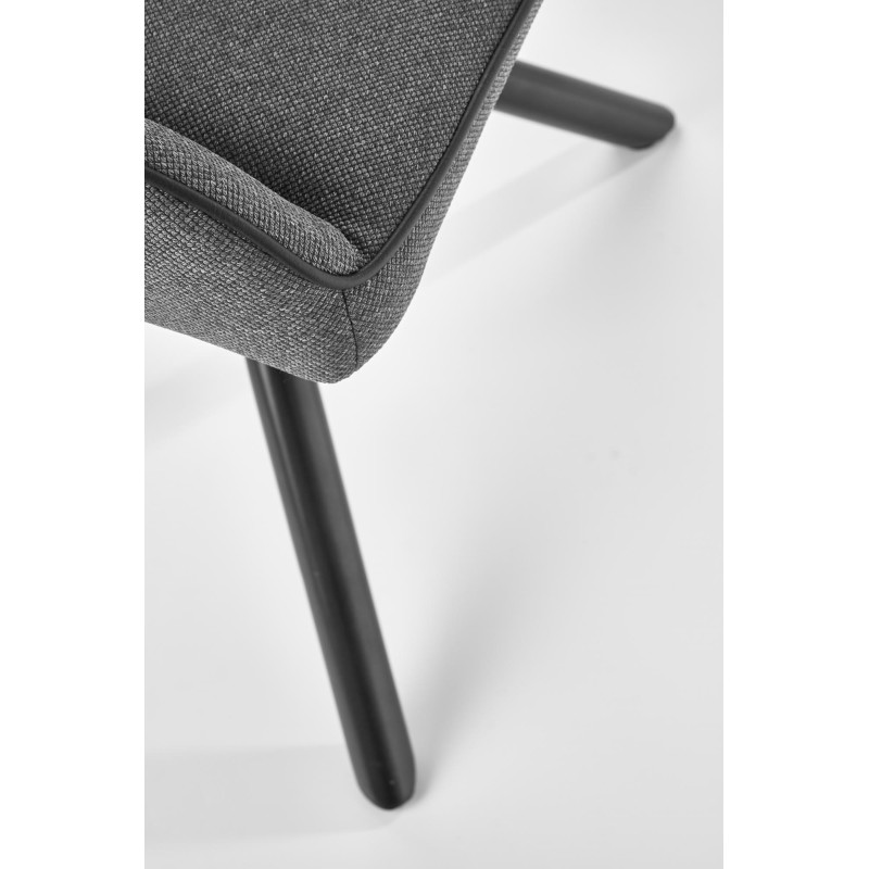 K409 Καρέκλα γκρι 49x52x84 με ύψος καθίσματος 46 cm
