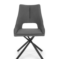 K409 Καρέκλα γκρι 49x52x84 με ύψος καθίσματος 46 cm