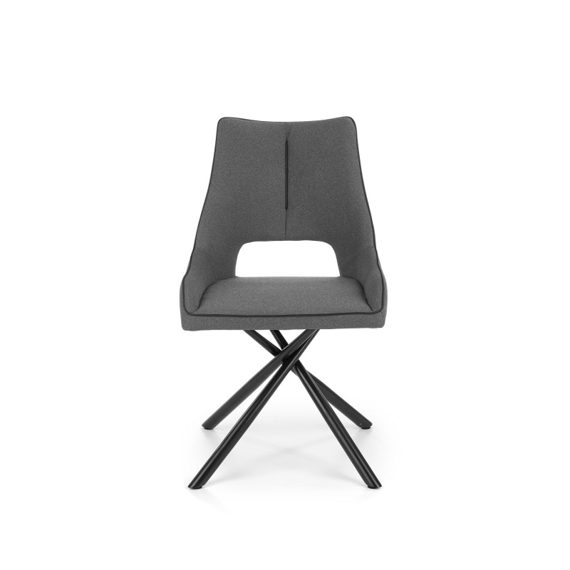 K409 Καρέκλα γκρι 49x52x84 με ύψος καθίσματος 46 cm