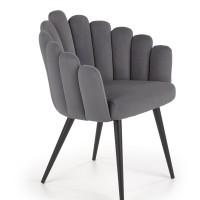 K410 πολυθρόνα τραπεζαρίας γκρι 65/62/85/50 cm 2010001178651