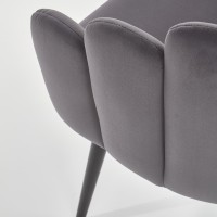 K410 πολυθρόνα τραπεζαρίας γκρι 65/62/85/50 cm 2010001178651