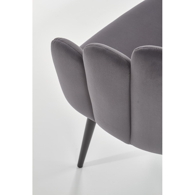K410 πολυθρόνα τραπεζαρίας γκρι 65/62/85/50 cm 2010001178651