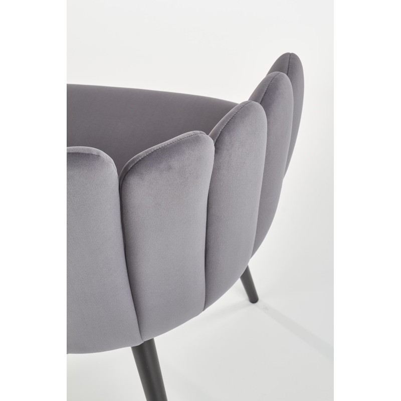K410 πολυθρόνα τραπεζαρίας γκρι 65/62/85/50 cm 2010001178651