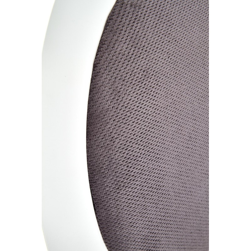 Καρέκλα τραπεζαρίας λευκή/γκρι BAROCK : 45x51x93cm με ύψος καθίσματος 46 cm