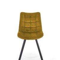 K332 Καρέκλα μουσταρδί : 46x61x84cm με ύψος καθίσματος 48 cm
