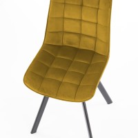 K332 Καρέκλα μουσταρδί : 46x61x84cm με ύψος καθίσματος 48 cm