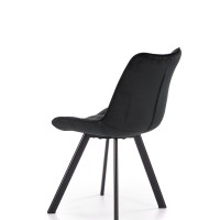 K332 Καρέκλα μαύρη : 46x61x84cm με ύψος καθίσματος 48 cm
