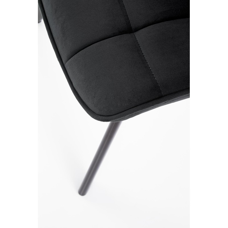 K332 Καρέκλα μαύρη : 46x61x84cm με ύψος καθίσματος 48 cm