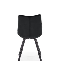 K332 Καρέκλα μαύρη : 46x61x84cm με ύψος καθίσματος 48 cm