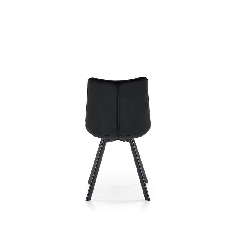 K332 Καρέκλα μαύρη : 46x61x84cm με ύψος καθίσματος 48 cm