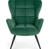 TYRION Πολυθρόνα σκούρο πράσινο βελούδο 75x86x91 με ύψος καθίσματος 48 cm 2010001180937