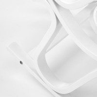 Κουνιστή καρέκλα MAX BIS PLUS λευκό-γκρι 52x90x95 cm