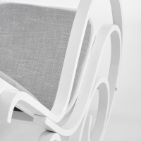 Κουνιστή καρέκλα MAX BIS PLUS λευκό-γκρι 52x90x95 cm