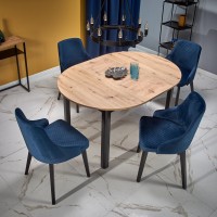 Τραπέζι τραπεζαρίας επεκτεινόμενο σε φυσικό 102-142x102x76 cm
