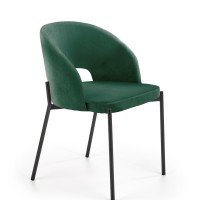 K455 Καρέκλα τραπεζαρίας σκούρο πράσινο 51x57x77 με ύψος καθίσματος 47cm
