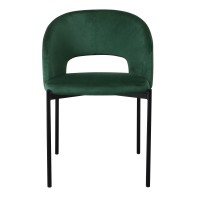 K455 Καρέκλα τραπεζαρίας σκούρο πράσινο 51x57x77 με ύψος καθίσματος 47cm