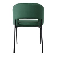 K455 Καρέκλα τραπεζαρίας σκούρο πράσινο 51x57x77 με ύψος καθίσματος 47cm