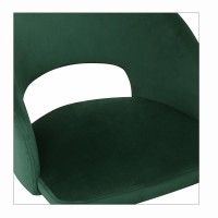 K455 Καρέκλα τραπεζαρίας σκούρο πράσινο 51x57x77 με ύψος καθίσματος 47cm
