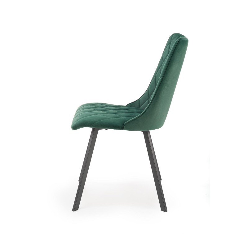 K450 Καρέκλα σκούρο πράσινο : 44x58x85cm με ύψος καθίσματος 47 cm