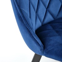K450 Καρέκλα σκούρο μπλε  44x58x85cm με ύψος καθίσματος 47 cm