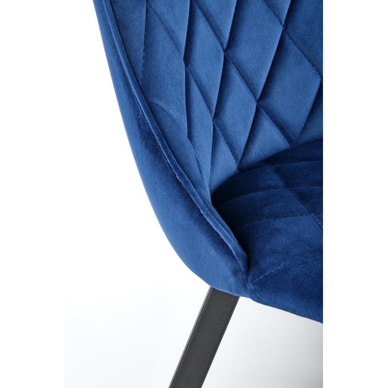 K450 Καρέκλα σκούρο μπλε  44x58x85cm με ύψος καθίσματος 47 cm