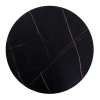 Τραπέζι σαλονιού ANTICA μαύρο μαρμάρινο 80X36cm