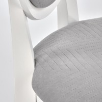 VELO Καρέκλα Τραπεζαρίας, λευκό/γκρι 44/53/96cm