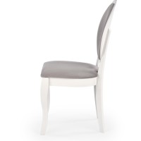 VELO Καρέκλα Τραπεζαρίας, λευκό/γκρι 44/53/96cm