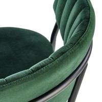 K426 Καρέκλα τραπεζαρίας σε σκούρο πράσινο 57x54x79 με ύψος καθίσματος 48cm