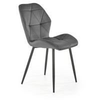 K453 Καρέκλα γκρι : 48x53x86cm με ύψος καθίσματος 50 cm