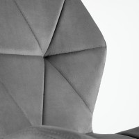 K453 Καρέκλα γκρι : 48x53x86cm με ύψος καθίσματος 50 cm
