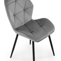 K453 Καρέκλα γκρι : 48x53x86cm με ύψος καθίσματος 50 cm