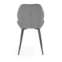 K453 Καρέκλα γκρι : 48x53x86cm με ύψος καθίσματος 50 cm