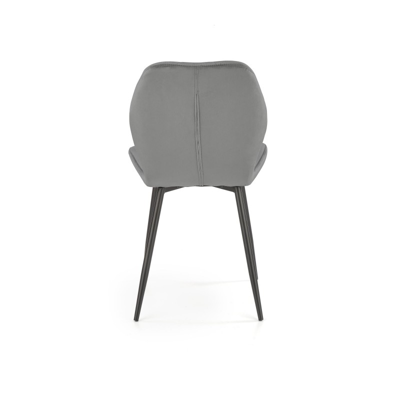 K453 Καρέκλα γκρι : 48x53x86cm με ύψος καθίσματος 50 cm