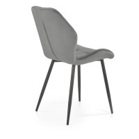 K453 Καρέκλα γκρι : 48x53x86cm με ύψος καθίσματος 50 cm