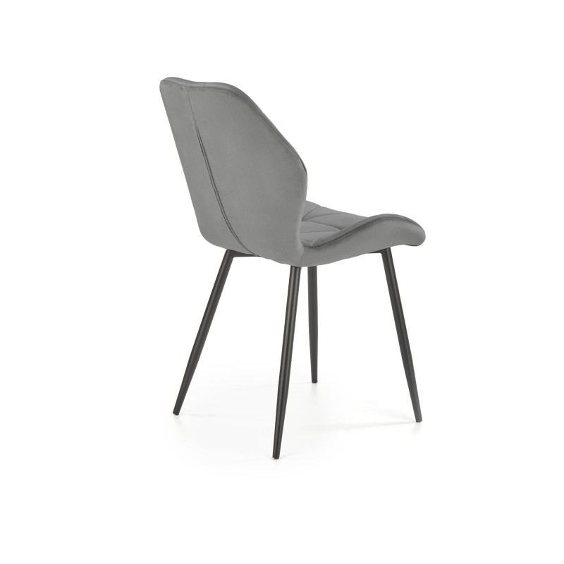 K453 Καρέκλα γκρι : 48x53x86cm με ύψος καθίσματος 50 cm