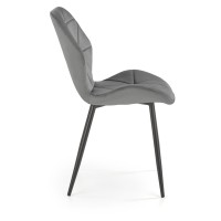 K453 Καρέκλα γκρι : 48x53x86cm με ύψος καθίσματος 50 cm