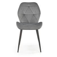 K453 Καρέκλα γκρι : 48x53x86cm με ύψος καθίσματος 50 cm
