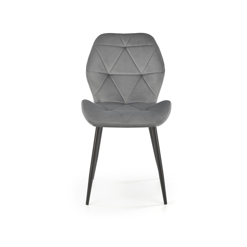 K453 Καρέκλα γκρι : 48x53x86cm με ύψος καθίσματος 50 cm