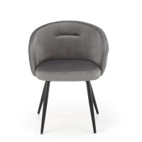 K430 Καρέκλα γκρι 61x54x77 με ύψος καθίσματος 48 cm