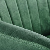 K429 Καρέκλα τραπεζαρίας σκούρο πράσινο 58x53x80 με ύψος καθίσματος 51cm