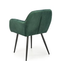 K429 Καρέκλα τραπεζαρίας σκούρο πράσινο 58x53x80 με ύψος καθίσματος 51cm