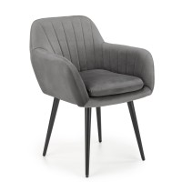 K429 Καρέκλα γκρι 58x53x80 με ύψος καθίσματος 51 cm