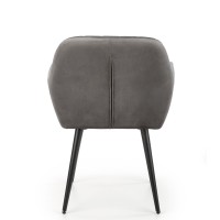 K429 Καρέκλα γκρι 58x53x80 με ύψος καθίσματος 51 cm
