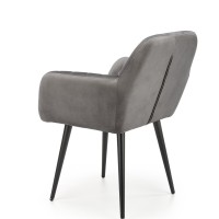 K429 Καρέκλα γκρι 58x53x80 με ύψος καθίσματος 51 cm