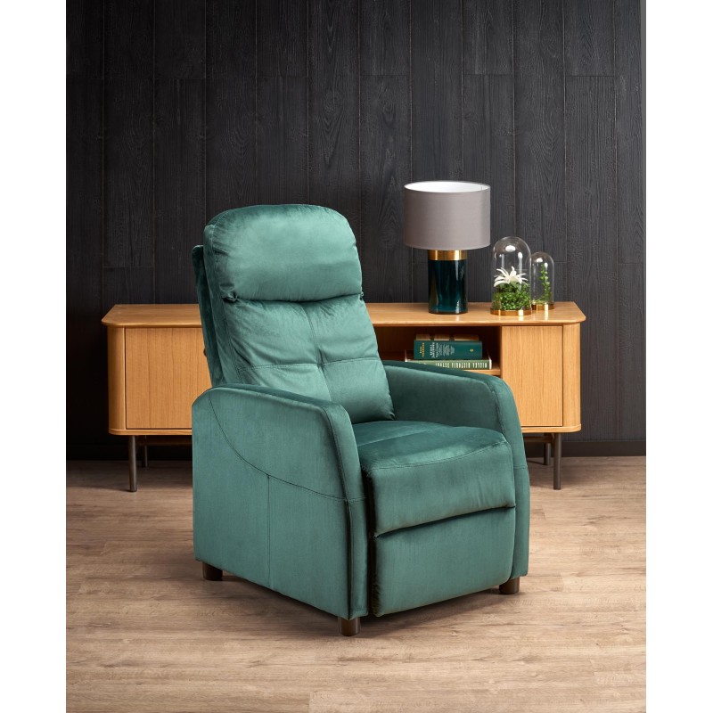 FELIPE 2 Πολυθρόνα relax σκούρο πράσινο 64/84-135/103-76/48 cm 2010001183556