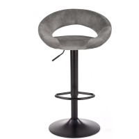 H102 σκαμπό μπαρ γκρι διαστάσεις: 78-100x53x48cm