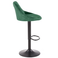 H101 Σκαμπό μπαρ σκούρο πράσινο 47x45x84cm