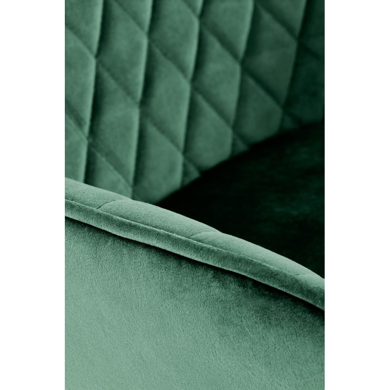 H103 Σκαμπό μπαρ σκούρο πράσινο 55x55x92cm